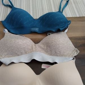 Pink Wireless Bras set of 3